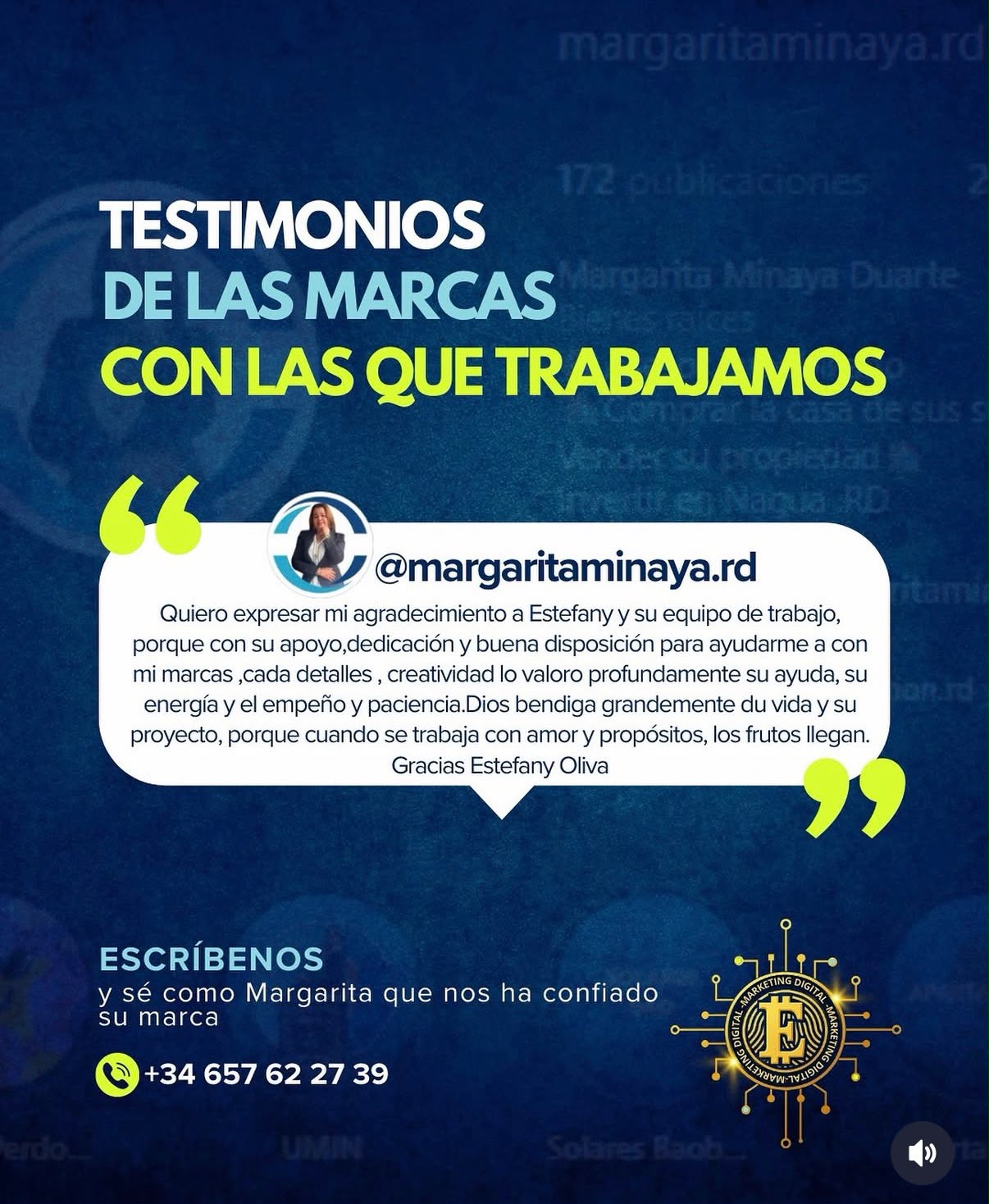 Testimonio de Margarita Minaya (@margaritaminaya.rd)