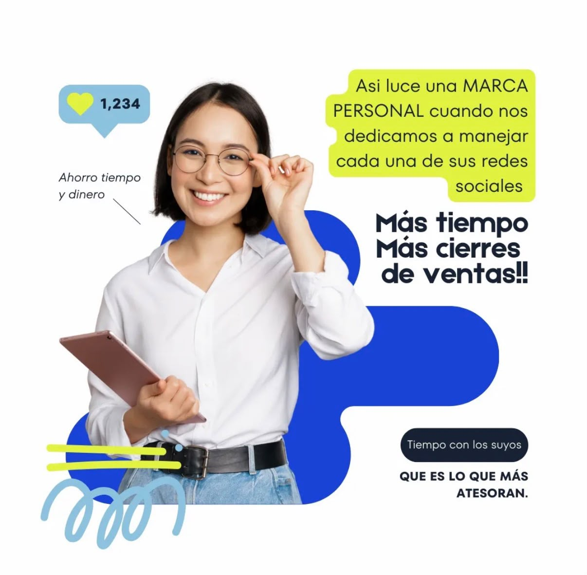 Así luce una marca personal cuando gestionamos cada una de sus redes sociales: más tiempo, más cierres de ventas